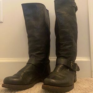 Frye Veronica Slouch Boots Black